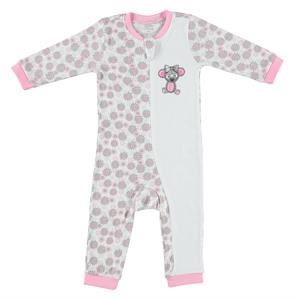 Baby&Kids Koala Patiksiz Fermuarlı Tulum Pembe 1 Yaş 26568473