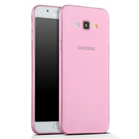Microsonic Samsung Galaxy A8 Kılıf Transparent Soft Pembe