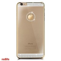 Redlife Iphone 6 Plus Orjınal Desen Bol Taşlı Pc Arka Kapak Altın