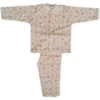 Sebi Bebe 51206 Bebek Pijaması Tavşanlı Kahverengi 9-12 Ay (74-80 Cm) 21221733