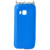 HTC One M9 Kılıf Süper Silikon Arka Kapak Mavi