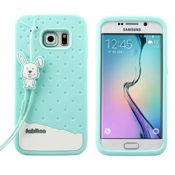 Fabitoo Samsung Galaxy S6 Edge Candy Kılıf Turkuaz