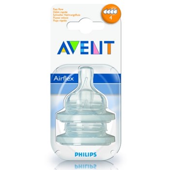 Philips Avent Silikon Biberon Emziği No:4 6m+ (Hızlı Akış)