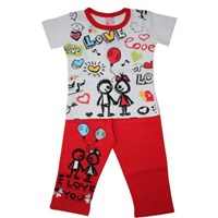 Roly Poly 1560 Kız Çocuk Pijama Takımı Beyaz-kırmızı 1 Yaş (86 Cm) 24187768
