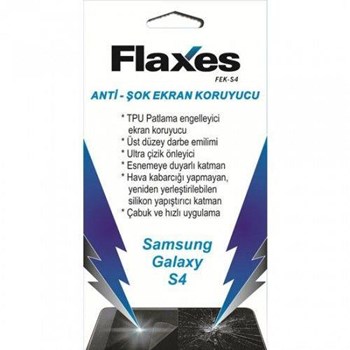 Flaxes FEK-S4 Galaxy S4 Kırılmaz Ekran Koruyucu