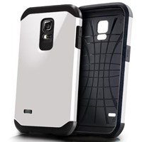 Microsonic Slim Fit Dual Layer Armor Samsung Galaxy S5 Mini Kılıf Beyaz