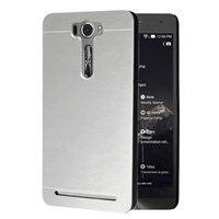 Microsonic Asus Zenfone 2 Laser 5.5 Inch Kılıf Hybrid Metal Gümüş 33123950