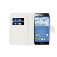 Microsonic Cüzdanlı Deri Samsung Galaxy S5 Mini Kılıf Beyaz