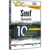 ÖABT Sınıf Öğretmenliği Çözümlü 10 Deneme Sınavı Öabt Okulu Yayınları 2016 (ISBN: 9786051642727)