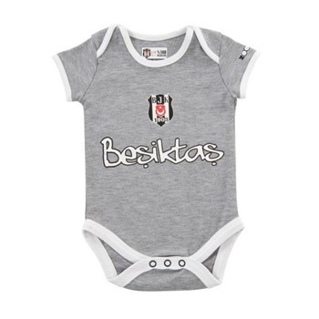 Beşiktaş Lisanslı Kısa Kollu Bady Gri Logo - 21901938