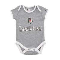 Beşiktaş Lisanslı Kısa Kollu Bady Gri Logo - 21901938