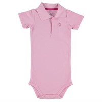 Baby&Kids Polo Yaka Body Pembe 9 Ay