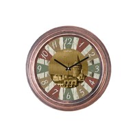 Cadran Dekoratif Vintage Duvar Saati Bakır Galata 32754744