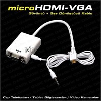 DK-HD-AHDMICROXVGA Micro HDMI'yı VGA'ya Dönüştürücü Adaptör