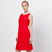 Lacoste kırmızı kolsuz elbise - EF0670.S5X-18541400