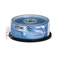 TDK 16x 4.7 Gb Dvd-r 25 Li Cakebox