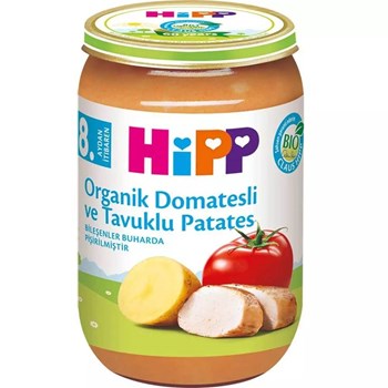 Hipp 8+ Ay 3x220 gr Organik Domatesli ve Tavuklu Patates Kavanoz Maması