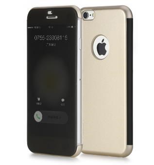 Rock DR.V iPhone 6S invisible Smart UI Transparent kılıf Gold