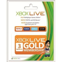 XBOX 360 Live 3 Ay Gold Üyelik Kartı
