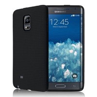 Microsonic Dot Style Silikon Samsung Galaxy Note Edge Kılıf Siyah