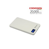 Codegen Powerx 20000 mAh Beyaz Taşınabilir Şarj Cihazı + 4in1 Kablo Hediyeli X20W