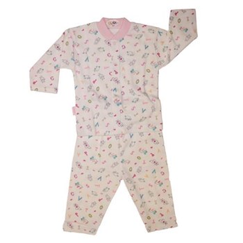 Sebi Bebe 51223 Miniş Hayvanlar Pijama Takımı Pembe 3-6 Ay (62-68 Cm) 21213860