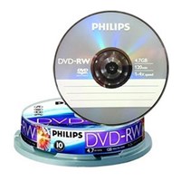 Philips L57652 DVD-RW 4.7 GB 10'lu Cakebox