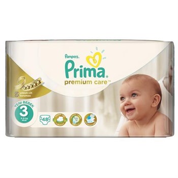 Prima Bebek Bezi Premium Care 3 Beden Midi Ekonomi Paketi 48 Adet