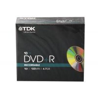 Tdk Dvd+R 4.7gb 120mın 16x10'lu İnce Kutu