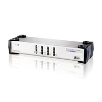 Aten 4 Port Usb Dual-view Kvmp Switch (4 Port Usb Dual Kvm Support One Pc With Two Display) ATEN-CS1744C