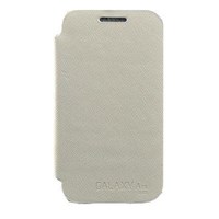 Samsung Galaxy Ace Duos S6802 Kılıf Kapaklı Flip Cover Beyaz