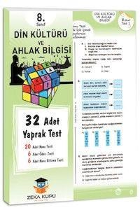 8. Sınıf Din Kültürü ve Ahlak Bilgisi Yaprak Test Zeka Küpü Yayınları (ISBN: 9786054856589)