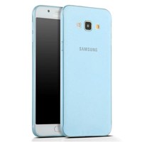 Microsonic Samsung Galaxy A8 Kılıf Transparent Soft Mavi