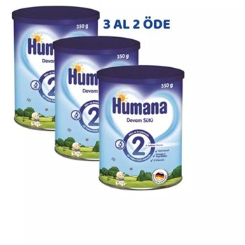 Humana 2 6+ Ay 2x350 gr Çoklu Paket Bebek Devam Sütü
