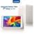 Dark Galaxy Tab4 7- T230 Uyumlu Akıllı Deri Kılıf - Book Cover - Beyaz