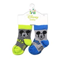 Mickey Mouse MC4876 Bebek Çorabı 2li Mavi-Yeşil 1 Yaş (86 Cm) 31638120