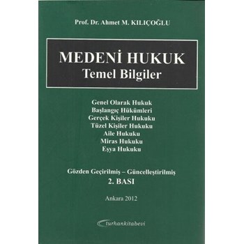 Medeni Hukuk - Temel Bilgiler (ISBN: 9789756486948)