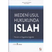 Medeni Usul Hukukunda Islah (Ciltli) (ISBN: 9789750232640)