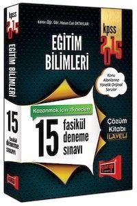 KPSS Eğitim Bilimleri 15 Fasikül Deneme Yargı Yayınları 2015 (ISBN: 9786051571713)