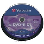 Verbatim Dvd+r Double Layer 8x 8.5 Gb 10'lu Cake Box 43666