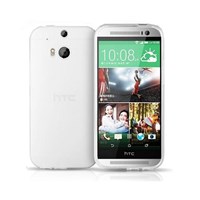Microsonic Transparent Soft HTC One M8 Kılıf Beyaz