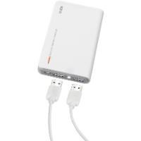 Taşınabilir Güç Ünitesi 10000 mAh 2 USB Çıkışlı Beyaz