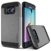 Verus Samsung Galaxy S6 Edge Case Verge Series Kılıf - Renk : Steel Silver