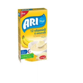 Arı 4+ Ay 125 gr 12 Vitaminli 6 Mineralli Sütlü Pirinçli Muzlu Pirinç Unu