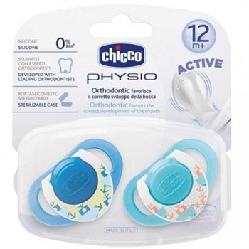 Chicco Physioring Silikon Emzik 2 Li Mavi 12 M+ 21568500