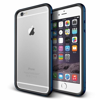 Verus iPhone 6 Plus Case Iron Bumper Series Kılıf - Renk : Black Monaco Blue