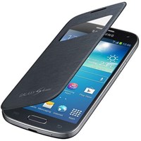 Microsonic View Cover Delux Kapaklı Kılıf Samsung Galaxy S4 Mini I9190 Siyah