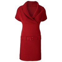 BODYFLIRT Örgü elbise - Kırmızı 97864595 4894025176712