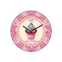 Cadran Luxury Sweet Kitchen Bombeli Cam Duvar Saati Cupcake-2 32756460