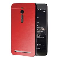 Microsonic Asus Zenfone 2 5.5'' Kılıf Hybrid Metal Kırmızı